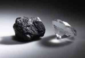 Grafit (tuha) a diamant